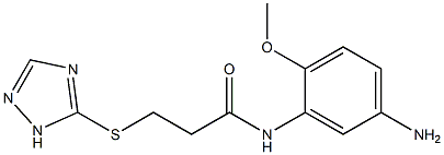 N-(5-amino-2-methoxyphenyl)-3-(1H-1,2,4-triazol-5-ylsulfanyl)propanamide