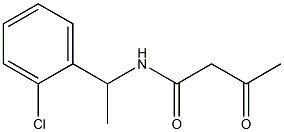 N-[1-(2-chlorophenyl)ethyl]-3-oxobutanamide Structure