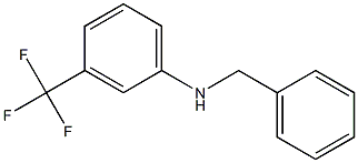 N-ベンジル-3-(トリフルオロメチル)アニリン 化学構造式