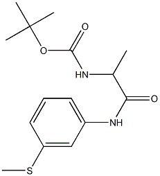 tert-butyl N-(1-{[3-(methylsulfanyl)phenyl]carbamoyl}ethyl)carbamate