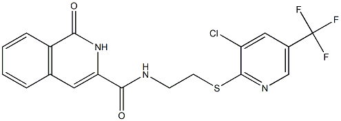 3-Isoquinolinecarboxamide,  N-[2-[[3-chloro-5-(trifluoromethyl)-2-pyridinyl]thio]ethyl]-1,2-dihydro-1-oxo-