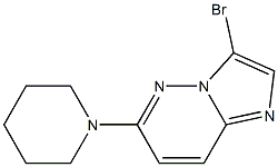 3-Bromo-6-piperidin-1-yl-imidazo[1,2-b]pyridazine Structure