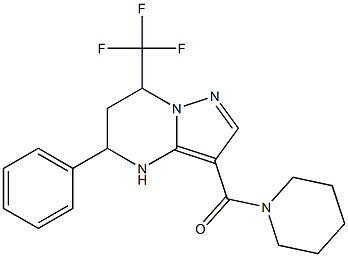 5-phenyl-3-(1-piperidinylcarbonyl)-7-(trifluoromethyl)-4,5,6,7-tetrahydropyrazolo[1,5-a]pyrimidine