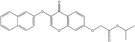 isopropyl {[3-(2-naphthyloxy)-4-oxo-4H-chromen-7-yl]oxy}acetate