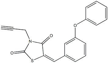 5-(3-phenoxybenzylidene)-3-(2-propynyl)-1,3-thiazolidine-2,4-dione