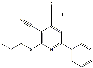 6-phenyl-2-(propylsulfanyl)-4-(trifluoromethyl)nicotinonitrile