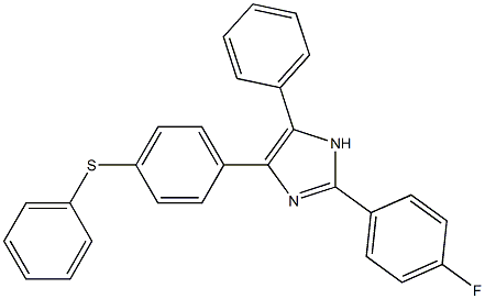 2-(4-fluorophenyl)-5-phenyl-4-[4-(phenylsulfanyl)phenyl]-1H-imidazole