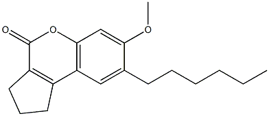8-hexyl-7-methoxy-2,3-dihydrocyclopenta[c]chromen-4(1H)-one