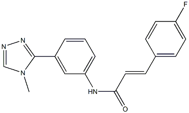 3-(4-fluorophenyl)-N-[3-(4-methyl-4H-1,2,4-triazol-3-yl)phenyl]acrylamide