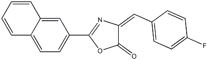 4-(4-fluorobenzylidene)-2-(2-naphthyl)-1,3-oxazol-5(4H)-one