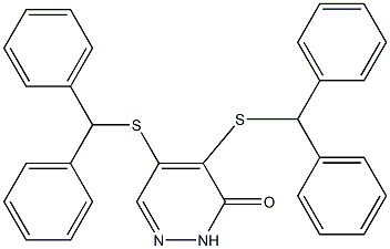 4,5-bis(benzhydrylsulfanyl)-3(2H)-pyridazinone