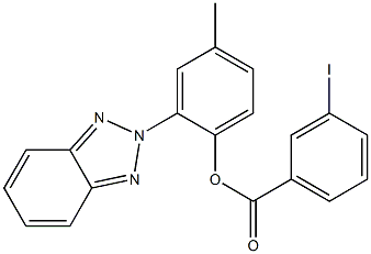 2-(2H-1,2,3-benzotriazol-2-yl)-4-methylphenyl 3-iodobenzoate Structure