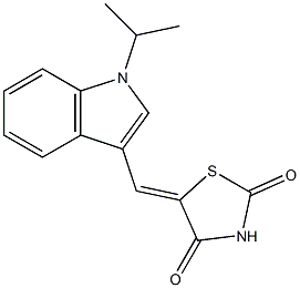 5-[(1-isopropyl-1H-indol-3-yl)methylene]-1,3-thiazolidine-2,4-dione