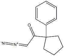 2-diazo-1-(1-phenylcyclopentyl)ethanone Structure