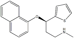 R-N-Methyl-3-(1-napthyloxy)-3-(2-thienyl)propylamine. Structure