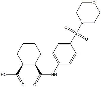 (1S,2R)-2-{[4-(4-morpholinylsulfonyl)anilino]carbonyl}cyclohexanecarboxylic acid