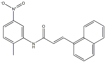 (E)-N-(2-methyl-5-nitrophenyl)-3-(1-naphthyl)-2-propenamide 结构式