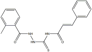 (E)-N-{[2-(2-methylbenzoyl)hydrazino]carbothioyl}-3-phenyl-2-propenamide