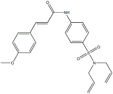 (E)-N-{4-[(diallylamino)sulfonyl]phenyl}-3-(4-methoxyphenyl)-2-propenamide