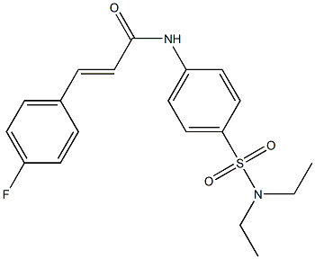 (E)-N-{4-[(diethylamino)sulfonyl]phenyl}-3-(4-fluorophenyl)-2-propenamide