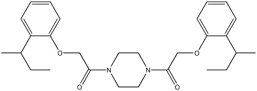 2-[2-(sec-butyl)phenoxy]-1-(4-{2-[2-(sec-butyl)phenoxy]acetyl}-1-piperazinyl)-1-ethanone