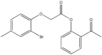 2-acetylphenyl 2-(2-bromo-4-methylphenoxy)acetate