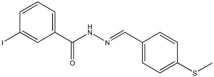 3-iodo-N'-{(E)-[4-(methylsulfanyl)phenyl]methylidene}benzohydrazide