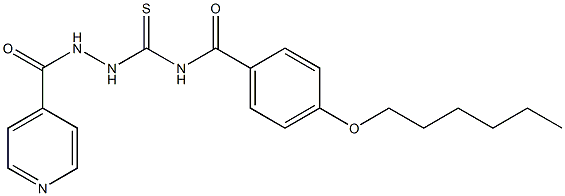 4-(hexyloxy)-N-[(2-isonicotinoylhydrazino)carbothioyl]benzamide