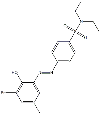 4-[(E)-2-(3-bromo-2-hydroxy-5-methylphenyl)diazenyl]-N,N-diethylbenzenesulfonamide