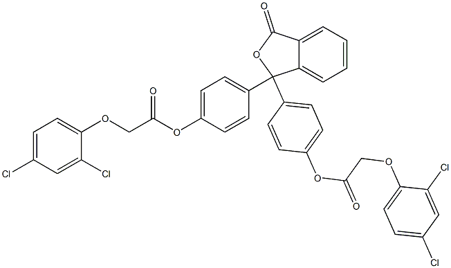 4-[1-(4-{[2-(2,4-dichlorophenoxy)acetyl]oxy}phenyl)-3-oxo-1,3-dihydro-2-benzofuran-1-yl]phenyl 2-(2,4-dichlorophenoxy)acetate