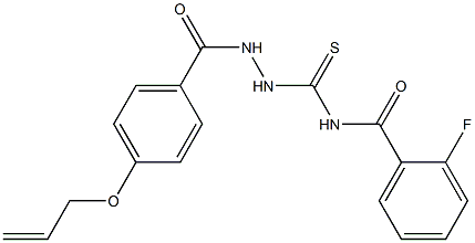 N-({2-[4-(allyloxy)benzoyl]hydrazino}carbothioyl)-2-fluorobenzamide