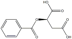 [R,(+)]-2-(ベンゾイルオキシ)こはく酸 化学構造式