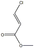 (E)-3-クロロプロペン酸メチル 化学構造式