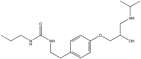 1-Propyl-3-[4-[2-hydroxy-3-[isopropylamino]propoxy]phenethyl]urea