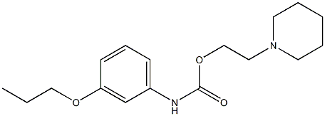 1-[2-[[(3-Propoxyphenyl)amino]carbonyloxy]ethyl]piperidine