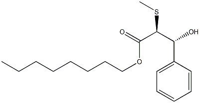 (2S,3R)-2-(Methylthio)-3-hydroxy-3-phenylpropanoic acid octyl ester