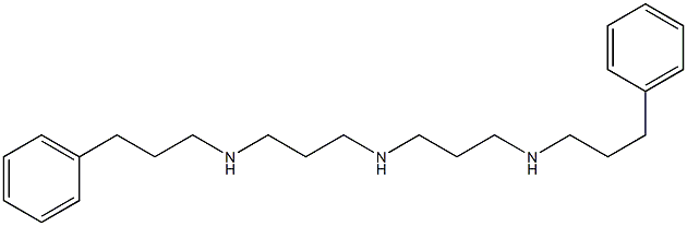 3,3'-イミノビス(N-(3-フェニルプロピル)-1-プロパンアミン) 化学構造式