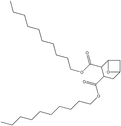 7-オキサビシクロ[3.1.1]ヘプタン-2,3-ジカルボン酸ジデシル 化学構造式
