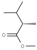 [S,(+)]-2,3-ジメチル酪酸メチル 化学構造式