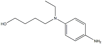 4-[(4-アミノフェニル)エチルアミノ]-1-ブタノール 化学構造式