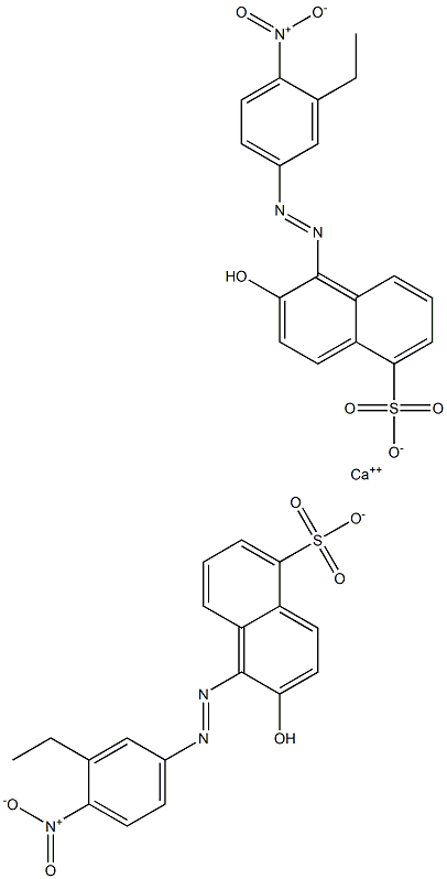 Bis[1-[(3-ethyl-4-nitrophenyl)azo]-2-hydroxy-5-naphthalenesulfonic acid]calcium salt