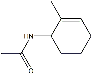 N-アセチル-2-メチル-2-シクロヘキセン-1-アミン 化学構造式