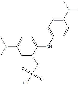 Thiosulfuric acid hydrogen S-[5-(dimethylamino)-2-[p-(dimethylamino)anilino]phenyl] ester