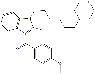 1-[2-(4-Morpholinobutyl)ethyl]-3-(4-methoxybenzoyl)-2-methyl-1H-indole