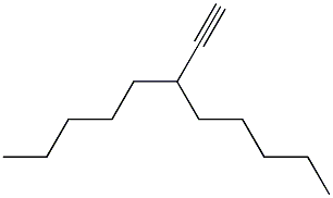 3-ペンチル-1-オクチン 化学構造式
