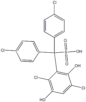 (2,5-Dichloro-3,6-dihydroxyphenyl)bis(4-chlorophenyl)methanesulfonic acid