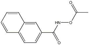 N-アセチルオキシ-2-ナフトアミド 化学構造式