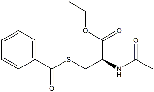 N-アセチル-S-ベンゾイル-L-システインエチル 化学構造式