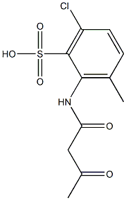 2-(Acetoacetylamino)-6-chloro-3-methylbenzenesulfonic acid