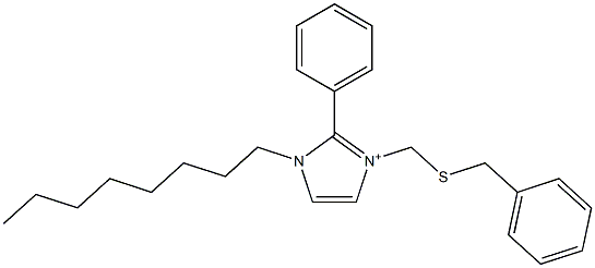 1-Octyl-2-phenyl-3-[(benzylthio)methyl]-1H-imidazol-3-ium